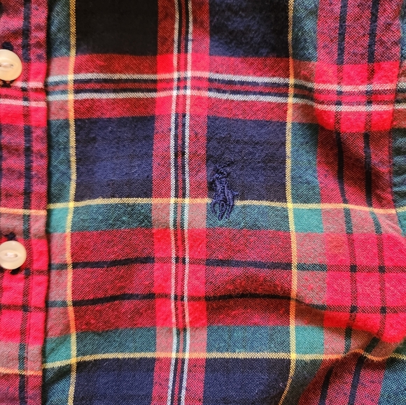 Polo Ralph Lauren Girls' Plaid Flannel Dress - Picture 5 of 6